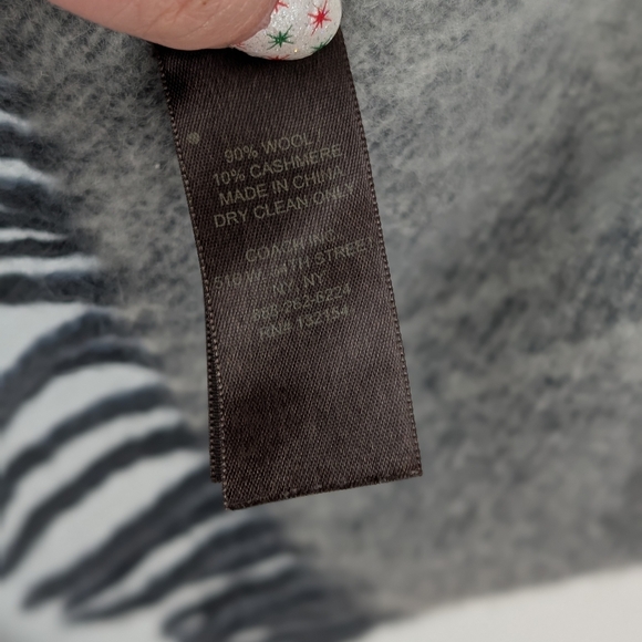 COACH WOOL BLEND SCARF - Picture 4 of 11
